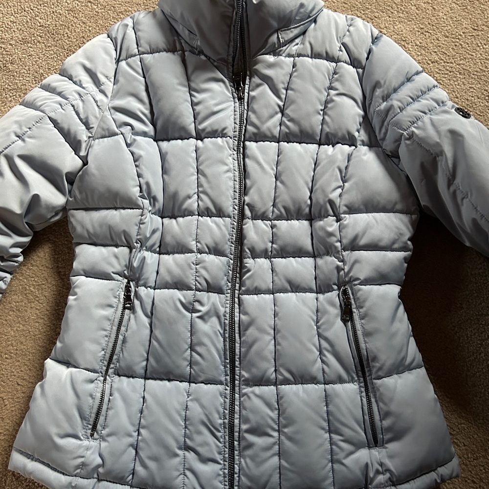 Calvin Klein Women's blue/Gray Puffer Jacket